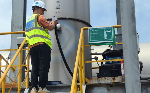 武漢某企業(yè)非甲烷總烴現場測試