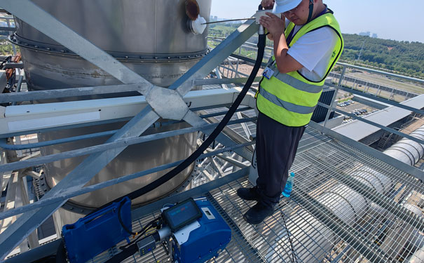 武漢某企業(yè)非甲烷總烴現場測試